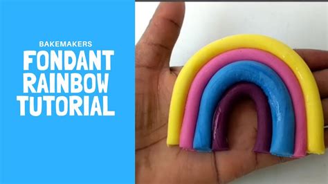 Make A Fondant Rainbow The Easy Way Youtube