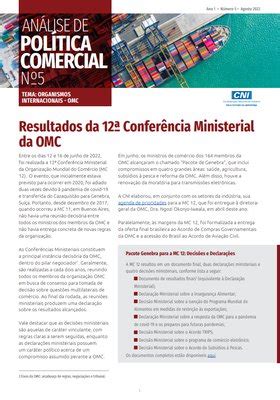 Análise de Política Comercial 5 Resultados da 12ª Conferência