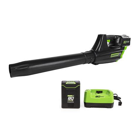 Greenworks 80 Volt Max 500 Cfm 125 Mph Brushless Handheld Cordless Electric Leaf Blower 2 Ah