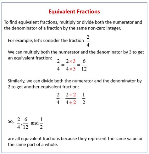 Equivalent Fractions Worksheet Examples Solutions Videos Activities