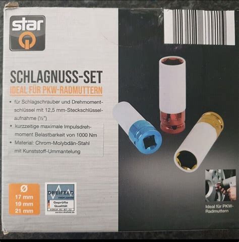 Schlagschrauber Nuss Set Schoneins Tze Steckschl Ssel N Sse