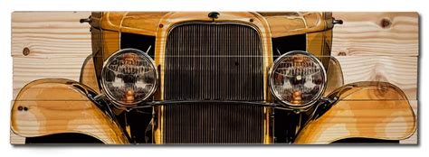 Large 32 Ford Deuce Coupe Hot Rod Car Wall Art On Solid Wood Etsy