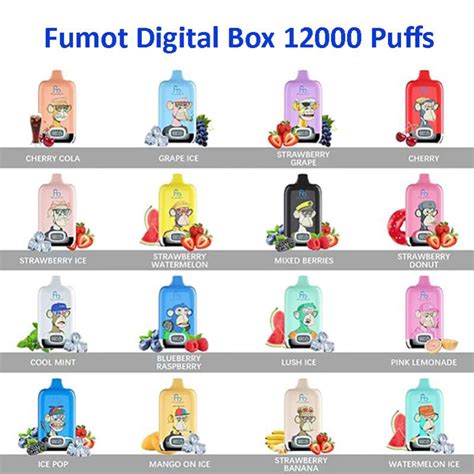 Fumot Digital Box Puffs Disposable Vape Wholesale