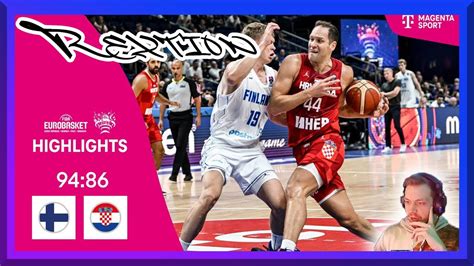 Finnland Kroatien Highlights FIBA EUROBASKET 2022 Reaktion