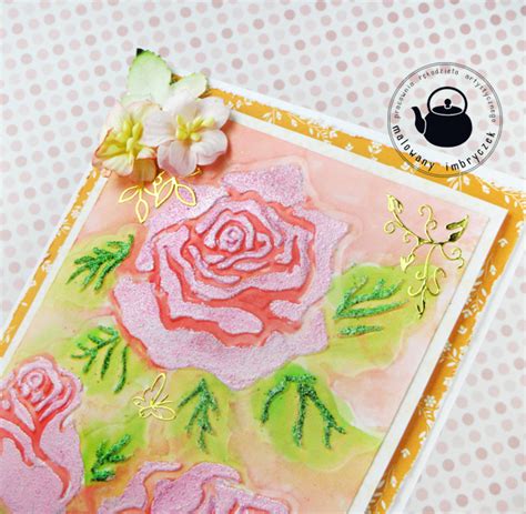 Malowany Imbryczek Rękodzieło artystyczne scrapbooking decoupage