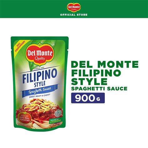 DEL MONTE Filipino Style Spaghetti Sauce The No 1 Spaghetti Sauce In