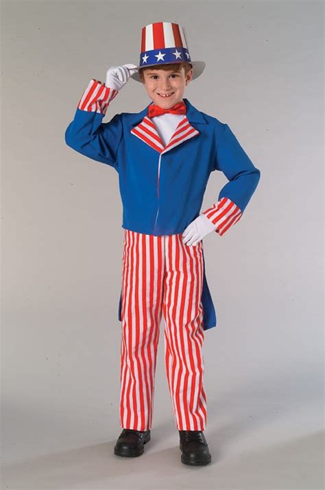 Uncle Sam Costume Kids 4th Of July