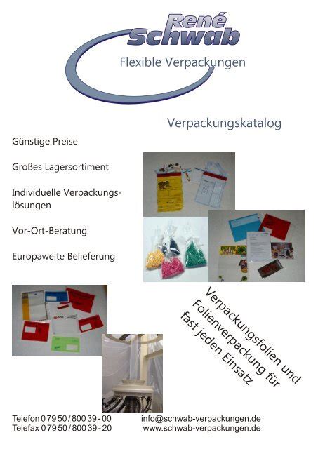 Katalog PDF Datei 5 MB René Schwab Flexible Verpackungen