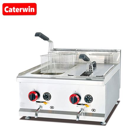 Caterwin Commercial Kitchen Equipment L Double Tank Double Basket