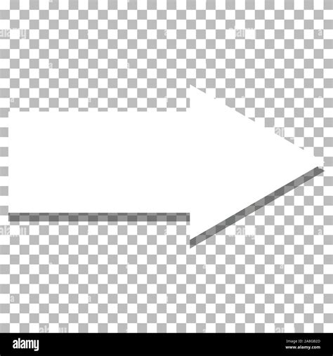 white arrow icon on transparent background. flat style. white arrow ...