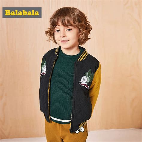 balabala boys padded jacket 2017 new winter coat fashion warm cotton ...
