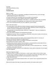 Pols2200 Docx Pols2200 International Relations Notes Lecture 02 The