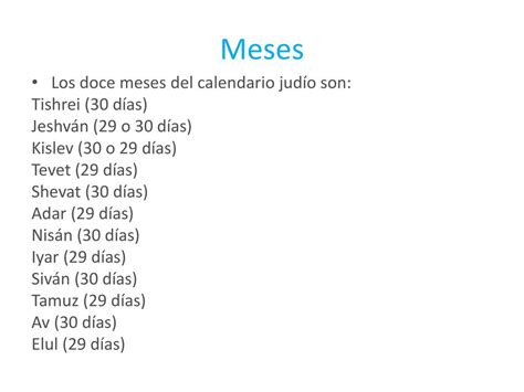 Calendario Hebreo Ppt Descargar