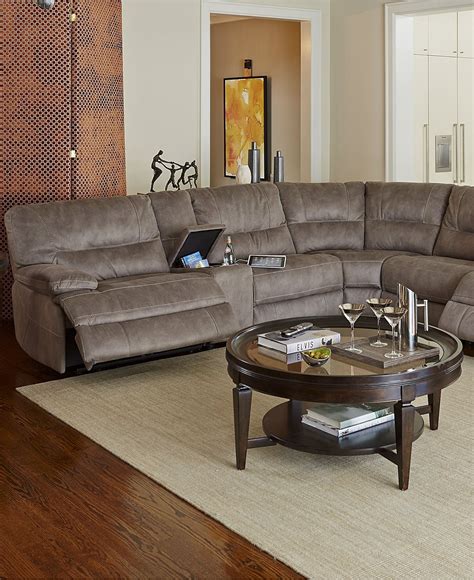 10 Best Collection of Jedd Fabric Reclining Sectional Sofas