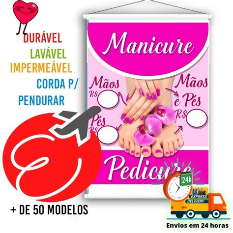 Banner Manicure E Pedicure X Cm Shopee Brasil