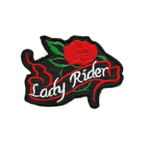 Patch Lady Rider Red Roses