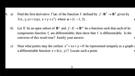 Msc Macs Find The First Derivative F′ A Of The Function F Defined By 3 2f R → R Given By X F