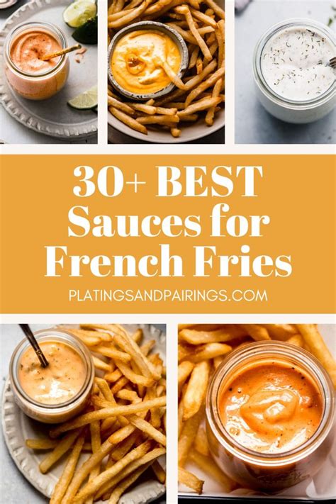 dipping sauces  french fries artofit