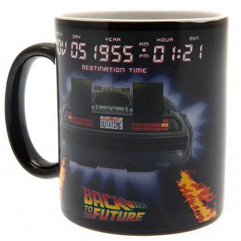 Back To The Future Delorean Heat Changing Mug Black One Size Diy At Bandq