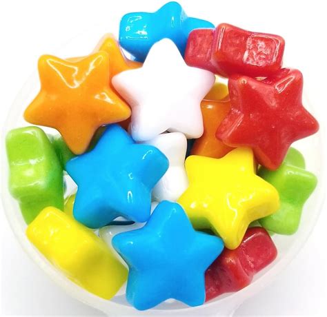 Ncs Red Orange Yellow Green Blue And White Stars Edible