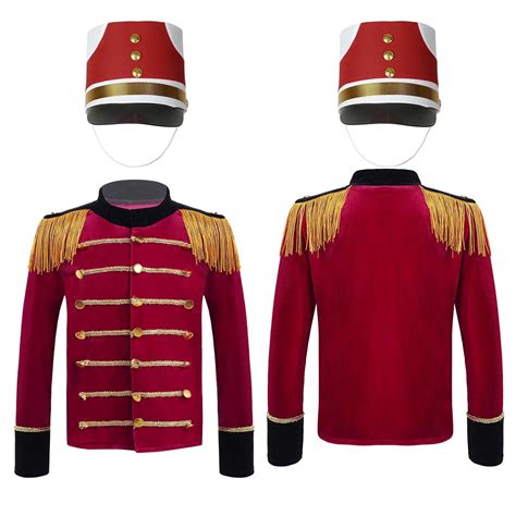 iiniim Marching Band Uniform for Kids Drum and Trumpet Team Tassels ...