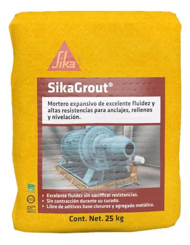 Sika Grout Mortero Expansivo Para Relleno Y Nivelaci N Kg