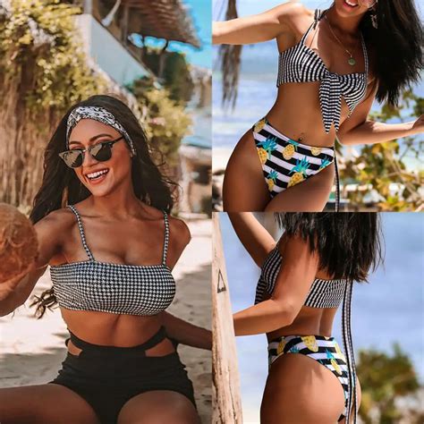 Conjunto de Bikinis estampado Floral Bikini talla grande bañador