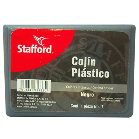 Cojin Para Sello Mediano Tinta Negra Stafford X Cm Pedidos