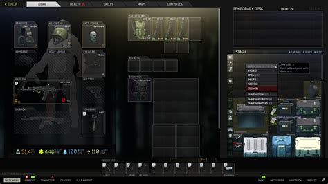 Escape From Tarkov Menu Ux Redesign Blog Hey Im Markus