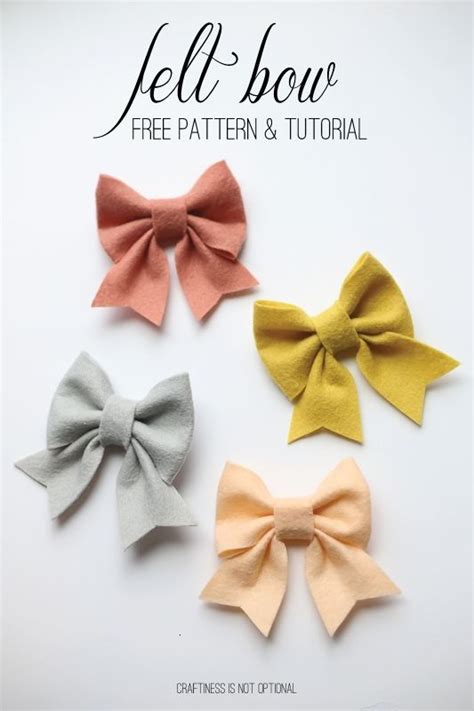 Best Bow Tutorials Learn To Make Stylish Bows Felt Bows Felt Bow