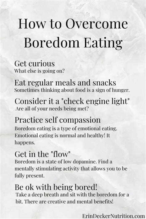 How To Overcome Boredom Eating Erin Decker Nutrition