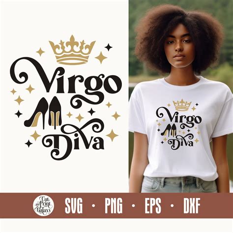 Virgo Diva Svg Virgo Birthday Svg Virgo Zodiac Svg Etsy