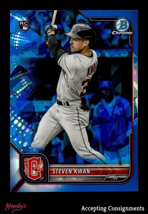 Bowman Chrome Sapphire Steven Kwan Cleveland Guardians Rc