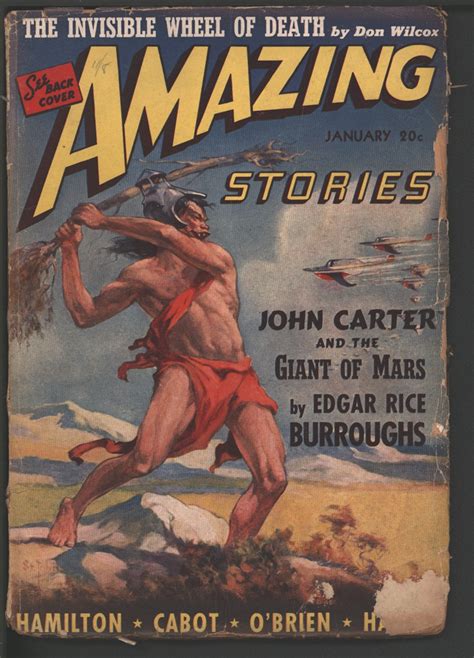 Amazing Stories 1941 January Contains John Carter And The Giant Of