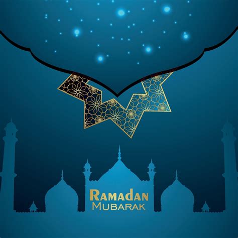 Islamic Festival Of Ramadan Kareem Invitation Greeting Card With