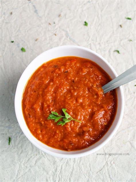 Red Bell Pepper Chutney Recipe Indian Capsicum Chutney