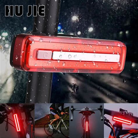 Luz trasera de bicicleta recargable vía USB poten Grandado