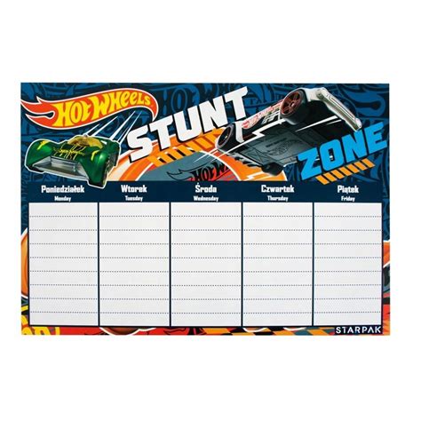 Plan Lekcji A Hot Wheels Z Tabliczk Mno Enia Oficjalne Archiwum Allegro