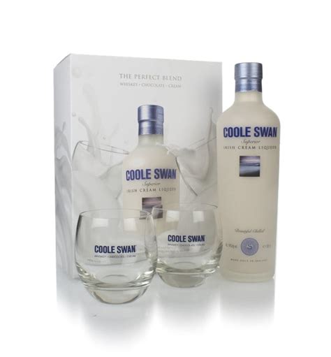 Coole Swan Irish Cream Liqueur T Pack With 2x Glasses 70cl Master Of Malt