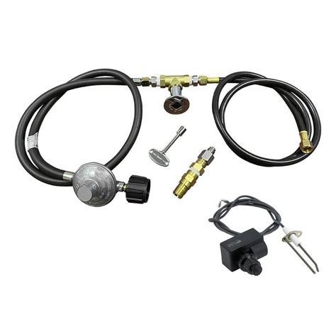 Fire Pit Propane Installation Kit with Chrome Key Valve - USA Fire Bowls