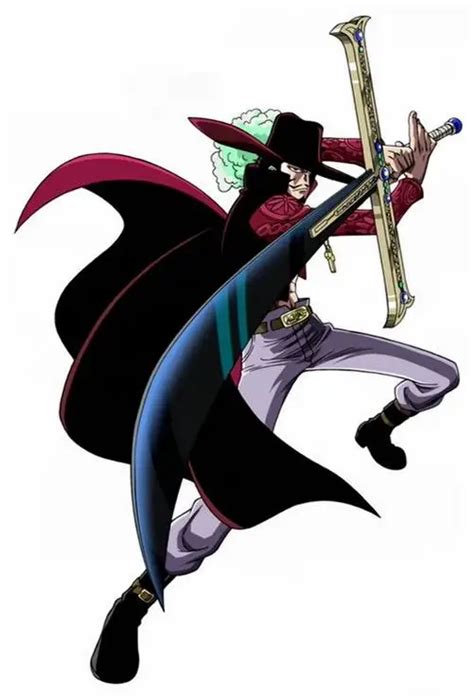 S4132 JAPANESE ANIME HAWK EYE MIHAWK SWORD W/ GUNMETAL CURVED BLADE 51.4" ONE PIECE-in Toy ...