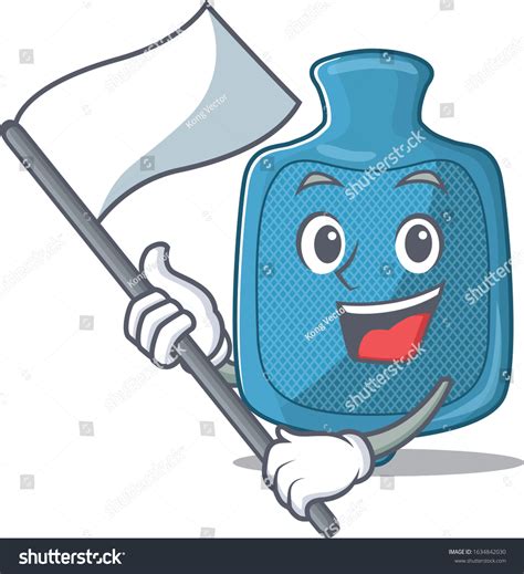 Funny Hot Water Bag Cartoon Character Style Royalty Free Stock Vector Avopix