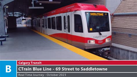 🚊 Calgary Transit Real Time Journey Ctrain Blue Line 69 Street To