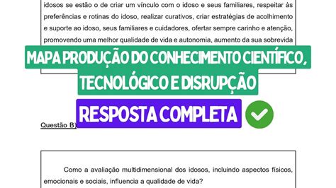 Mapa Produção Do Conhecimento Científico Tecnológico E Disrupção