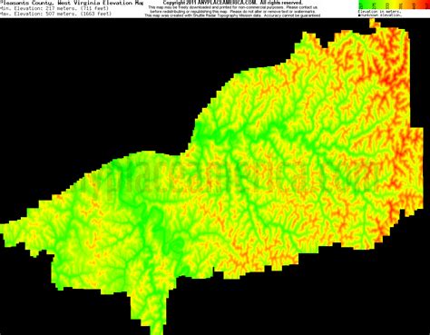 Free Pleasants County, West Virginia Topo Maps & Elevations