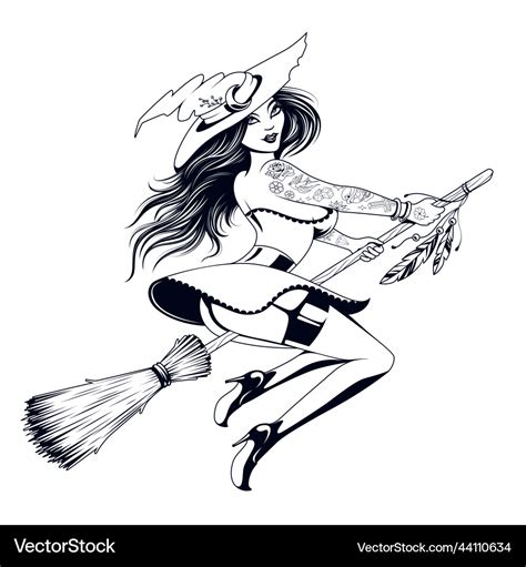 Sexy Witch Drawing