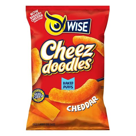 Amazon.com : Wise Snacks Cheez Doodles Baked Puffs, Real Cheddar Cheese ...