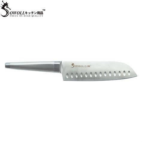 Santoku Cuchillo De Cocina Sowoll Marca Integrado Cuchillo De Acero