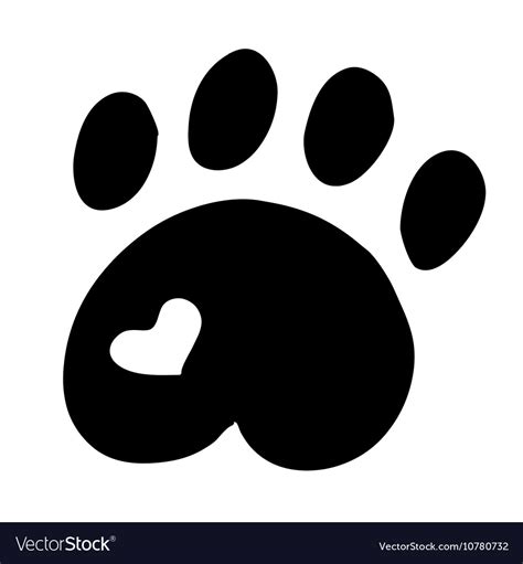 High quality original cat paw Royalty Free Vector Image