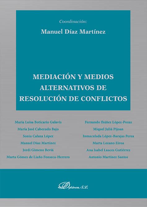 Libro Mediación Y Medios Alternativos De Resolución De Conflictos